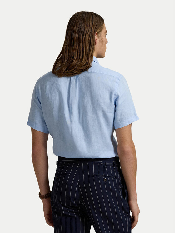 Polo Ralph Lauren Polo Ralph Lauren Cămașă 710968912005 Albastru celest Custom Fit