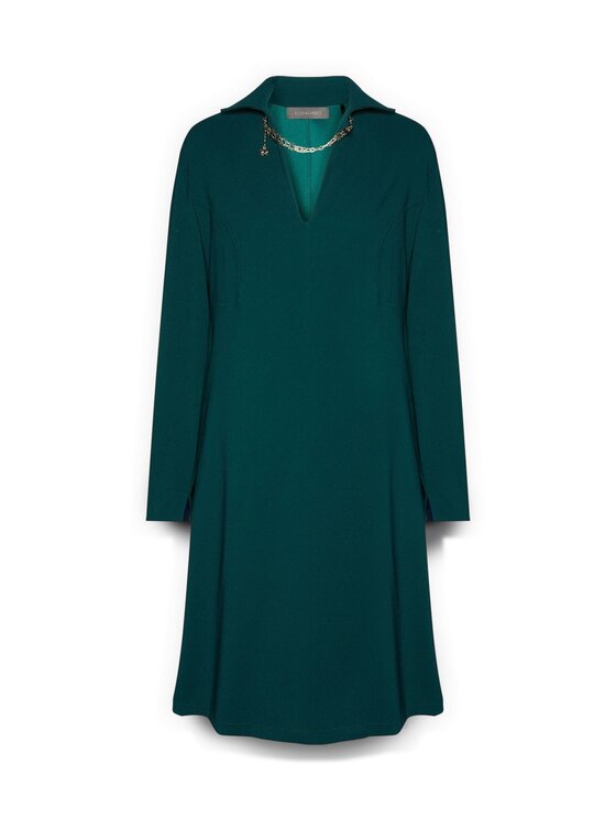 Elena Mirò Elena Mirò Vestito da giorno 7430P000234N035 Verde A-Line Fit
