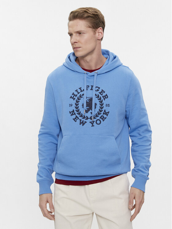 Férfi Pulóver Tommy Hilfiger, Méret: S, Kék, Big Icon MW0MW33650