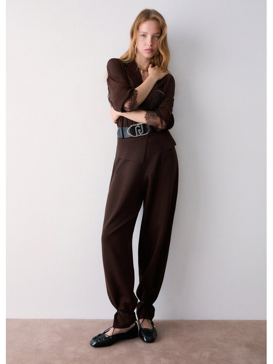 Liu Jo Liu Jo Pantaloni di tessuto CF6245MS55NX0807 Marrone Regular Fit