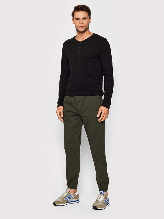 Pantaloni di tessuto SPMC602 Verde Regular Fit