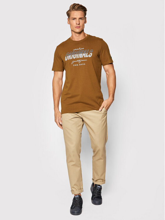 T-shirt Splits 12195760 Marrone Standard Fit