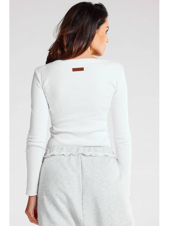 Infinite You Infinite You Blusa M284 Bianco Basic Fit