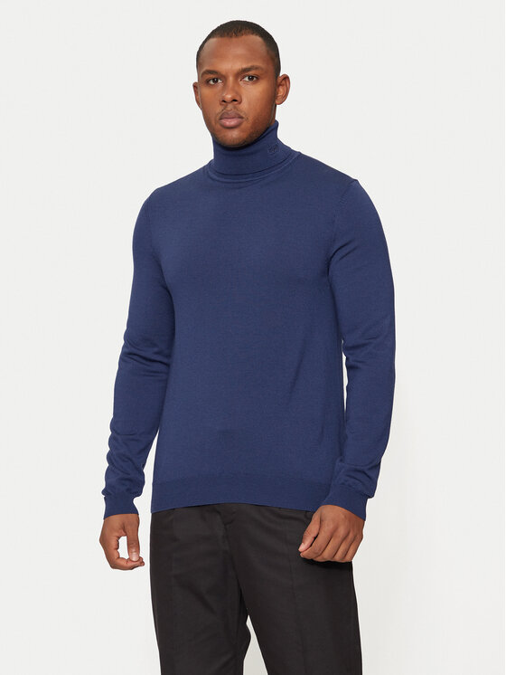 HUGO Hugo Dolčevita San Thomas-M 50474174 Tamnoplava Slim Fit