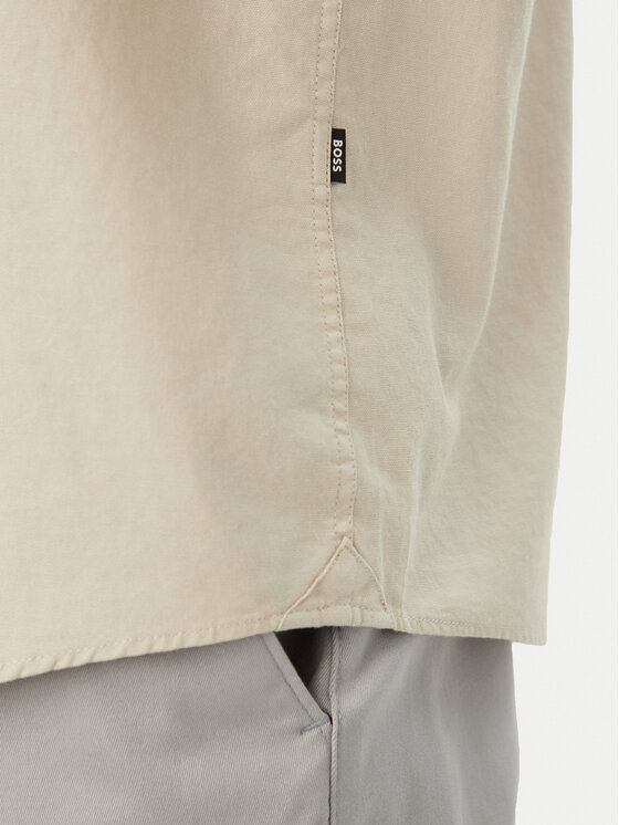 BOSS BOSS Košeľa H-Liam 50560404 Béžová Regular Fit