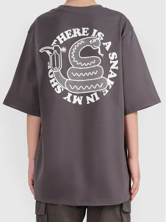 4F 4F T-Shirt 4FJWSS26TTSHM2813-22 Szary Active Fit