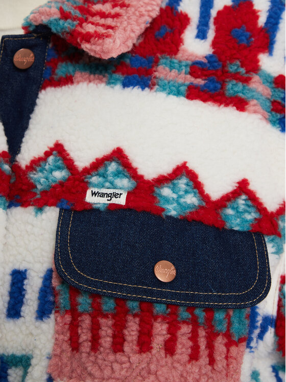Wrangler Wrangler Μπουφάν μεταβατικό Sherpa 112356491 Έγχρωμο Oversize