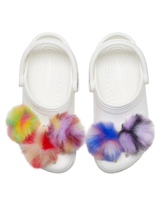 Crocs Crocs Accesorii pentru pantofi Jibbitz Dyed Puff 5 Pack 10012135 Colorat