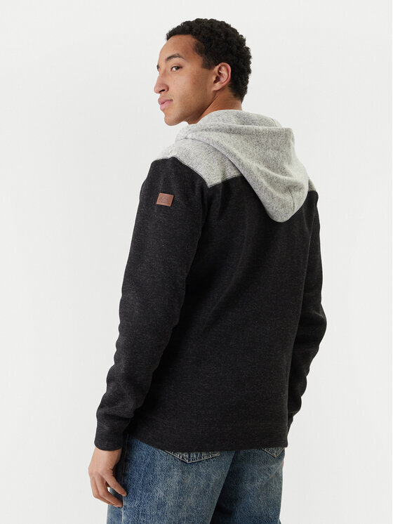 Quiksilver Quiksilver Μπλούζα Keller Block Zip EQYFT05122 Γκρι Regular Fit