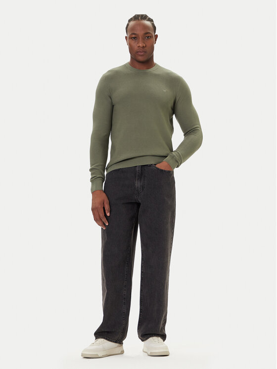 Mustang Mustang Pullover Elliot 1016844 Grün Regular Fit
