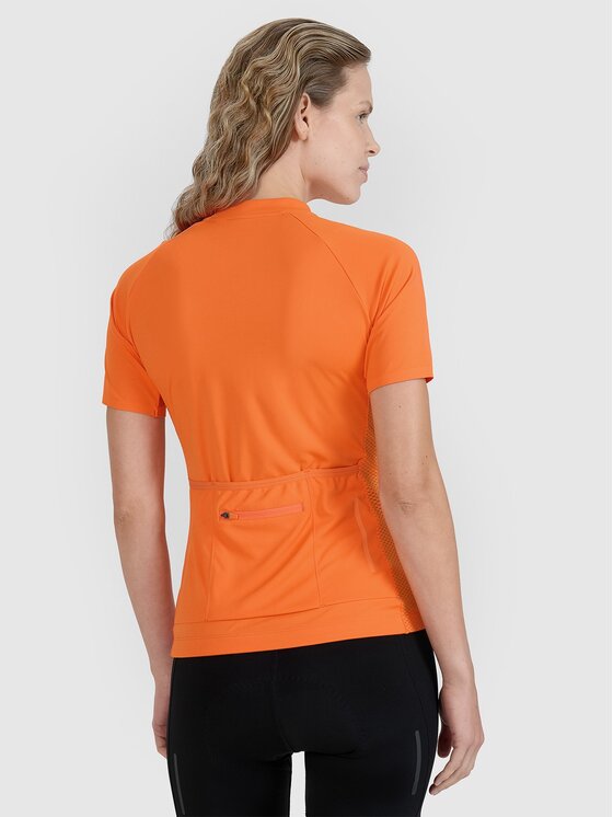 4F 4F Maglietta da ciclismo 4FWSS25TFTSF1291-70S Arancione Slim Fit