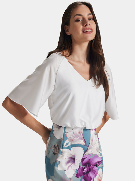Swing Swing Koktel haljina 5AG09300 Šarena Slim Fit