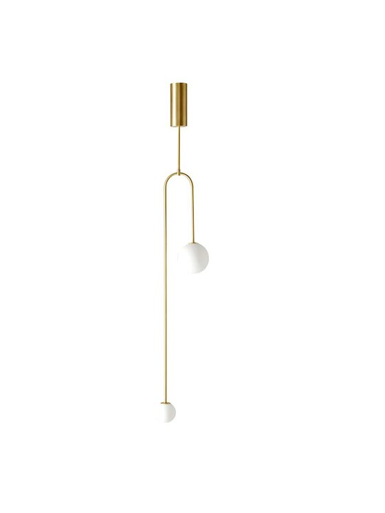 MIAhome MIAhome Lampa wisząca LOW LOOP złota 123 cm Złoty