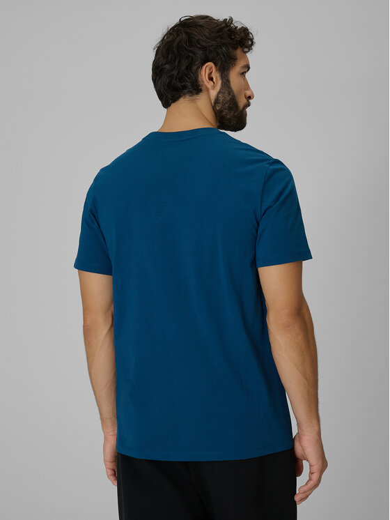 4F 4F T-Shirt CITY Turkusowy Regular Fit
