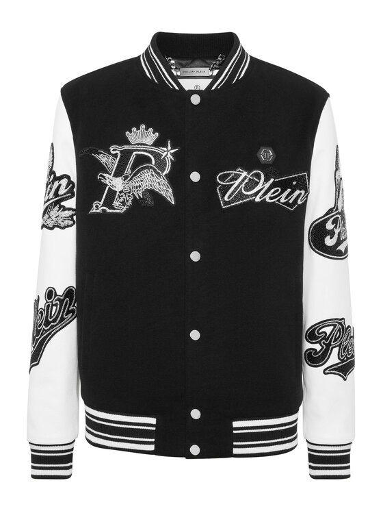 PHILIPP PLEIN PHILIPP PLEIN Bundy bomber 26059 Čierna Regular Fit