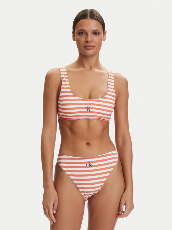 Calvin Klein Swimwear Calvin Klein Swimwear Spodní část bikin LV00Q61147 Oranžová