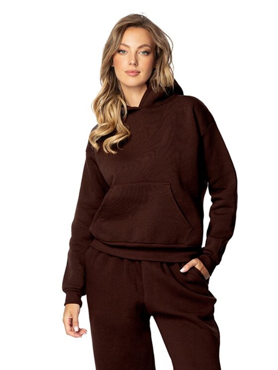 DKaren Sport DKaren Sport Bluza DK-K-B9 Brązowy Regular Fit
