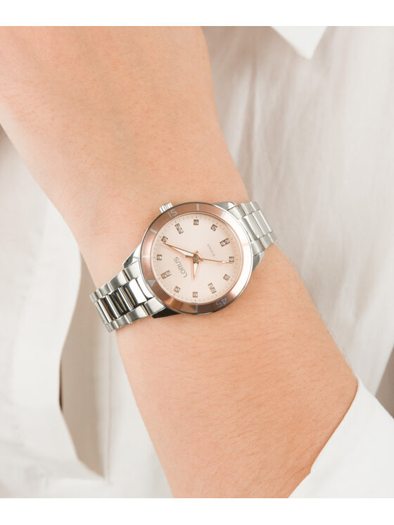 Lorus Zegarek RG241RX9 Różowe złoto