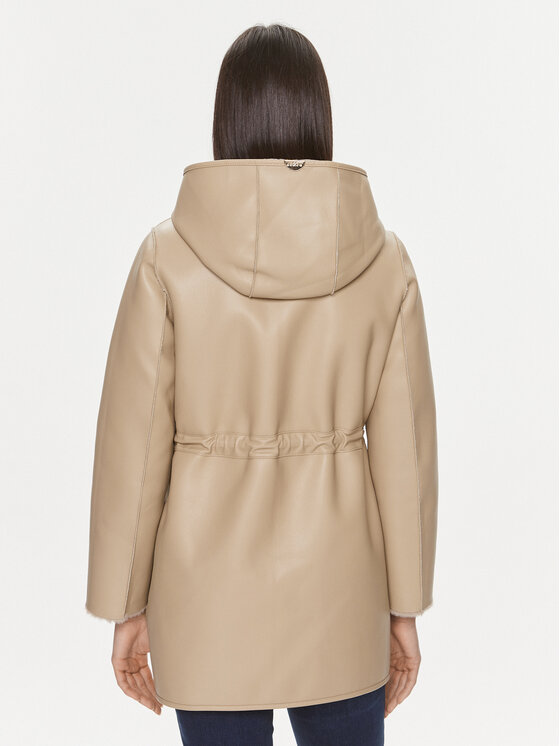 Liu Jo Liu Jo Pelzmantel MF3069 E0863 Beige Regular Fit