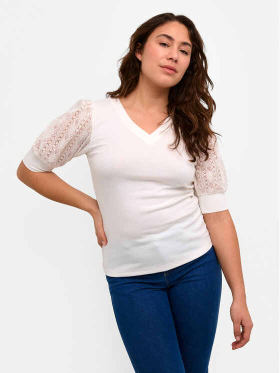 Kaffe Kaffe Bluse Melana 10508459 Weiß Slim Fit