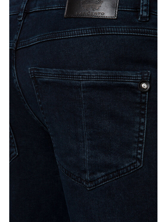 Lancerto Lancerto Jeansy Jackson Granatowy Slim Fit