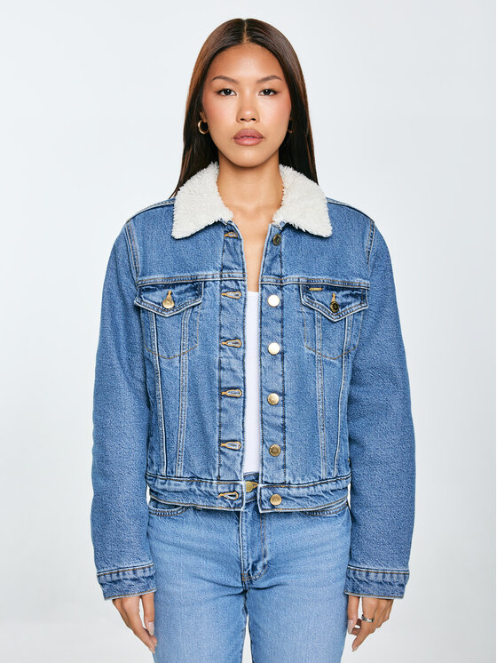 BIG STAR BIG STAR Kurtka jeansowa ASPEN Niebieski Basic Fit