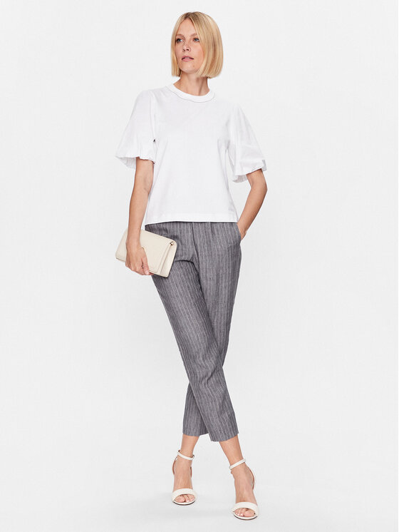 Peserico Peserico Marškinėliai S06654J0 Balta Regular Fit