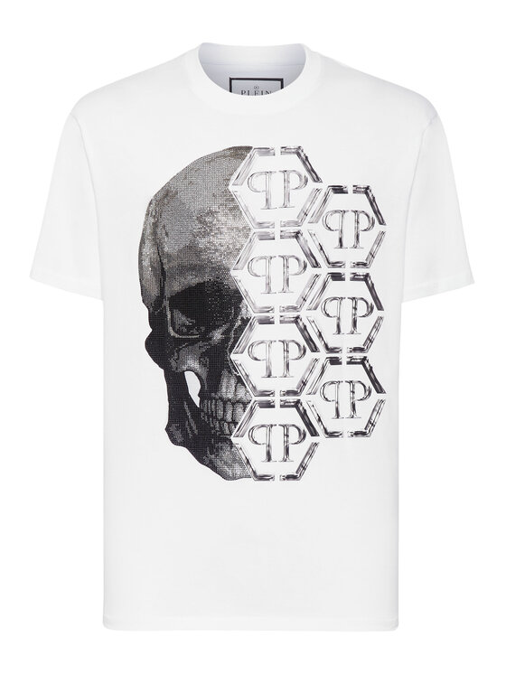PHILIPP PLEIN PHILIPP PLEIN Tričko 3057 Biela Regular Fit