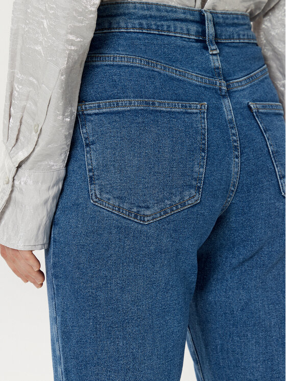 Pieces Pieces Jeansy 17153496 Niebieski Straight Fit