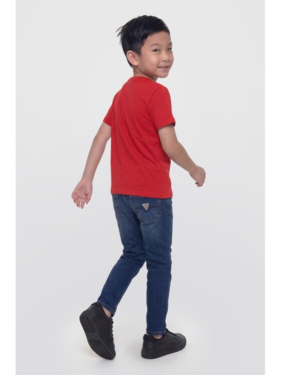 Guess Kids Guess Kids T-Shirt 184427 Czerwony Classic Fit