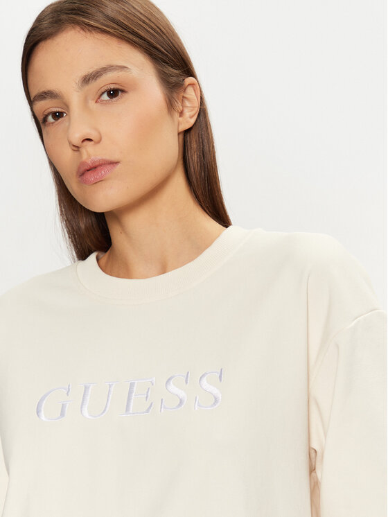Guess Guess Majica dugih rukava O5RQ03 KCO31 Bež Regular Fit