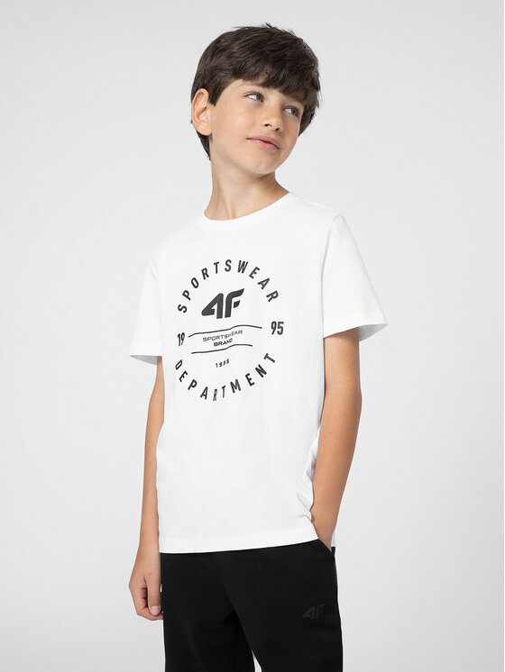 4F 4F Футболка 4FJSS23TTSHM294 Білий Regular Fit