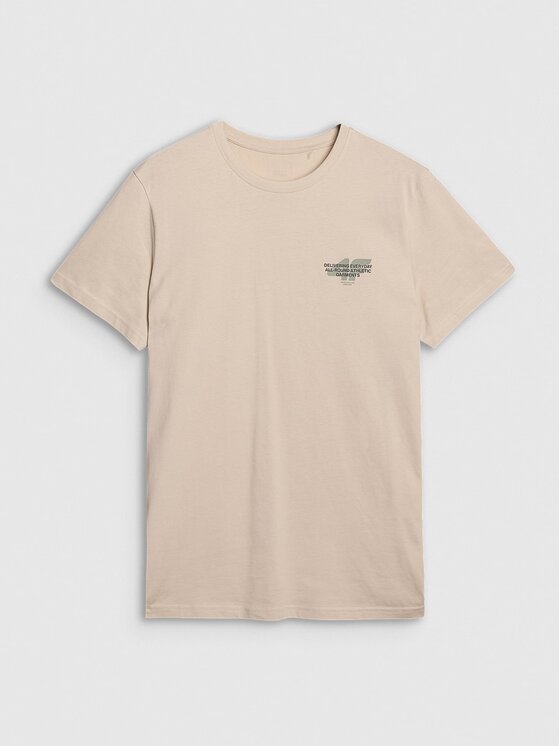 4F 4F T-shirt 4FWSS25TTSHM1974-12S Bianco Regular Fit