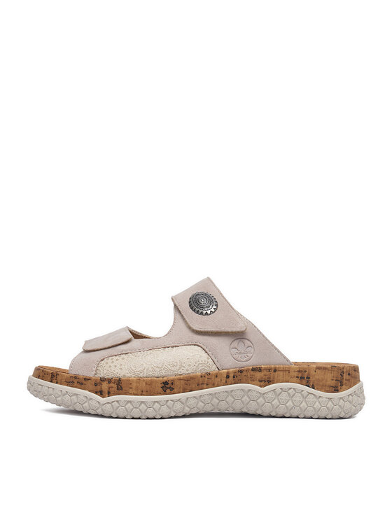 Rieker Rieker Pantoletten CEO-V0302-60 Beige