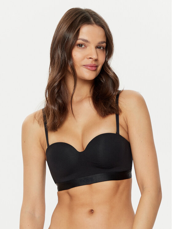 BOSS BOSS Sutien Bardot 50520415 Negru