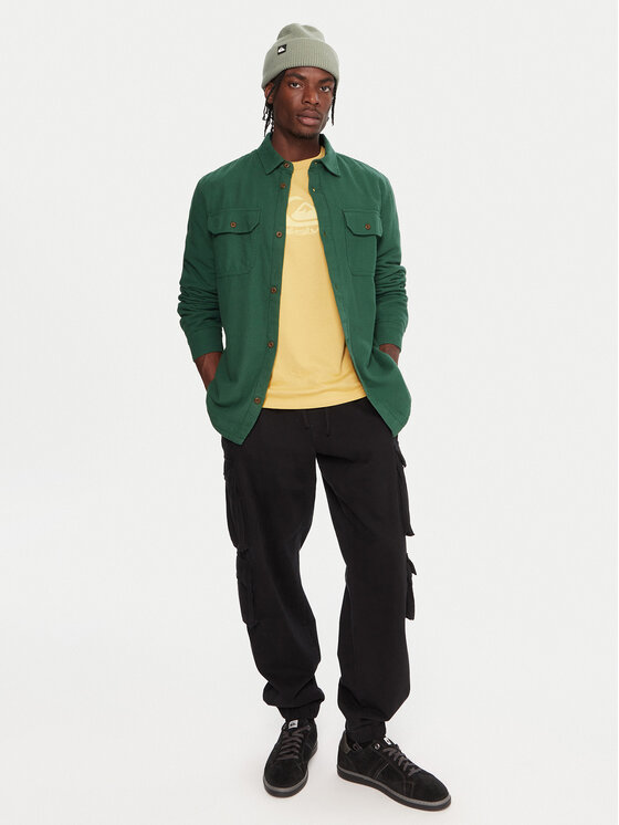 Quiksilver Quiksilver Koszula Husson EQYWT04668 Zielony Regular Fit