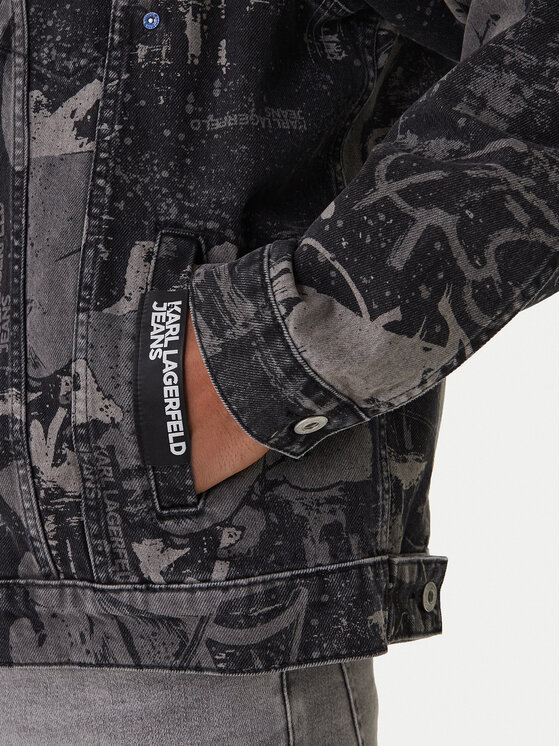 Karl Lagerfeld Jeans Karl Lagerfeld Jeans Дънково яке B1M14033 Сив Regular Fit