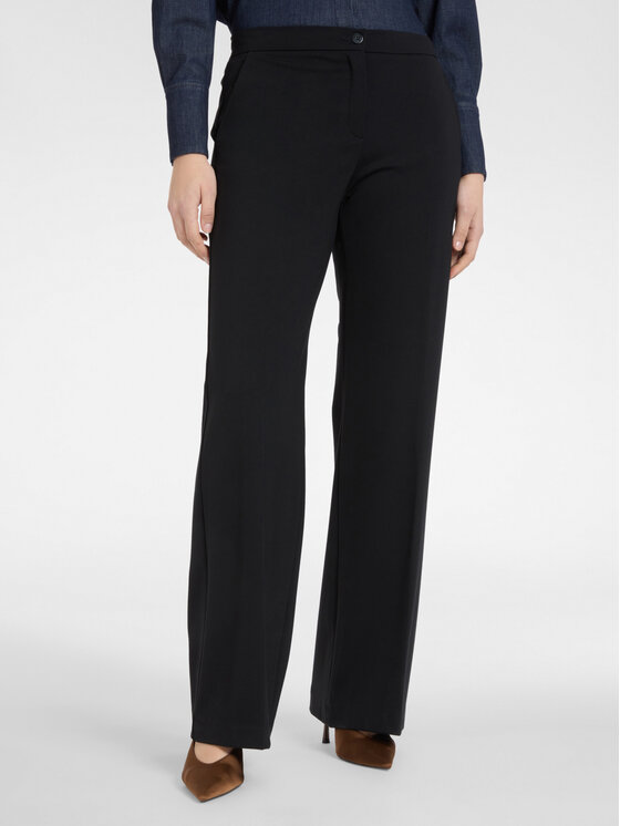Elena Mirò Elena Mirò Pantaloni di tessuto P151P000341N033 Nero Over Fit