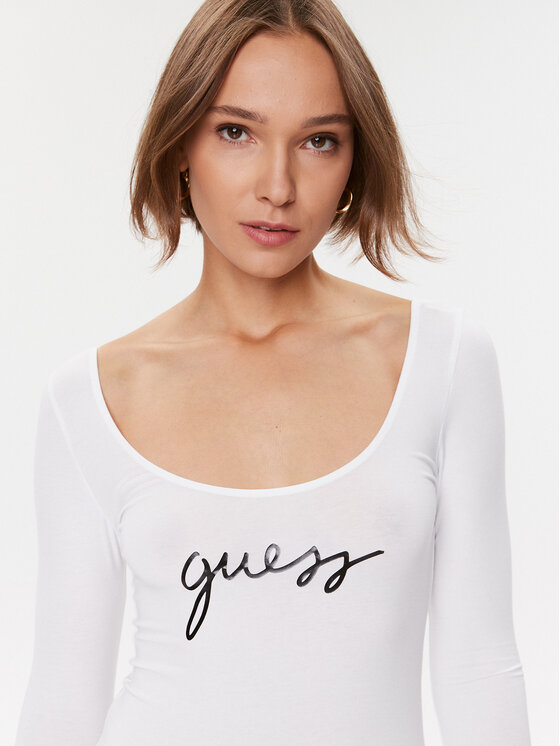 Guess Guess Glaustinukė O3BM03 KBBU1 Balta Slim Fit