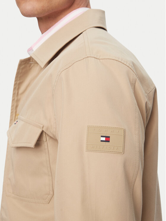 Tommy Hilfiger Tommy Hilfiger Πουκαμισοτζάκετ MW0MW38712 Ανοιχτό μπεζ Regular Fit