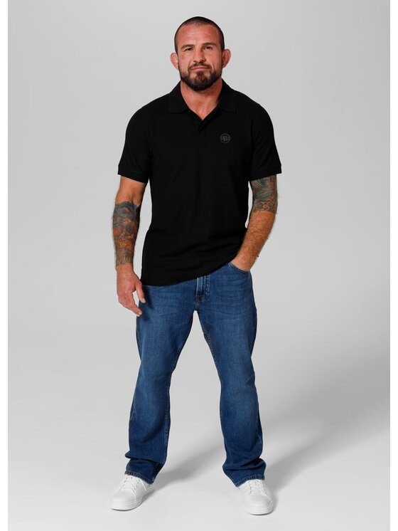 PITBULL PITBULL T-Shirt Pique Rockey Czarny Regular Fit