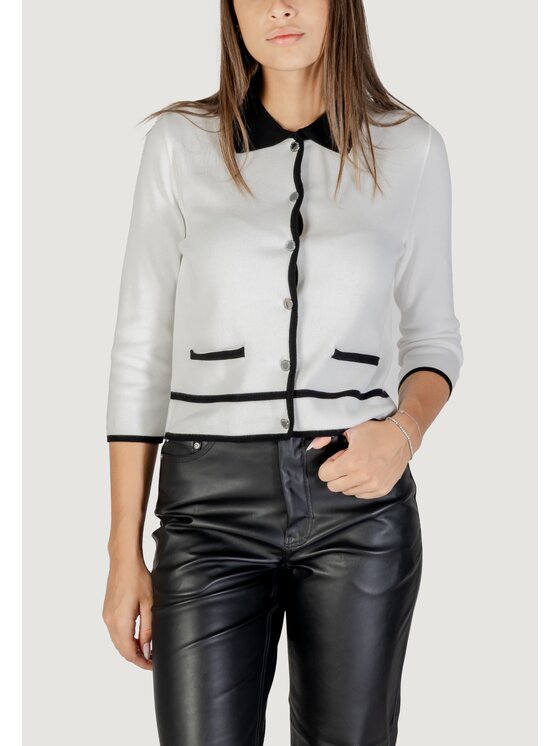 Morgan De Toi Morgan De Toi Maglione 252-MJIM Bianco Egg Fit