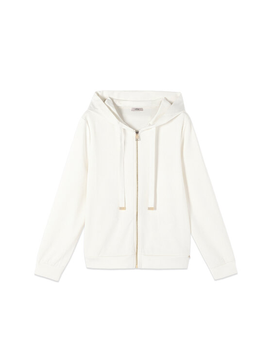 Oltre Oltre Bluza G876J004315N011 Biały Regular Fit
