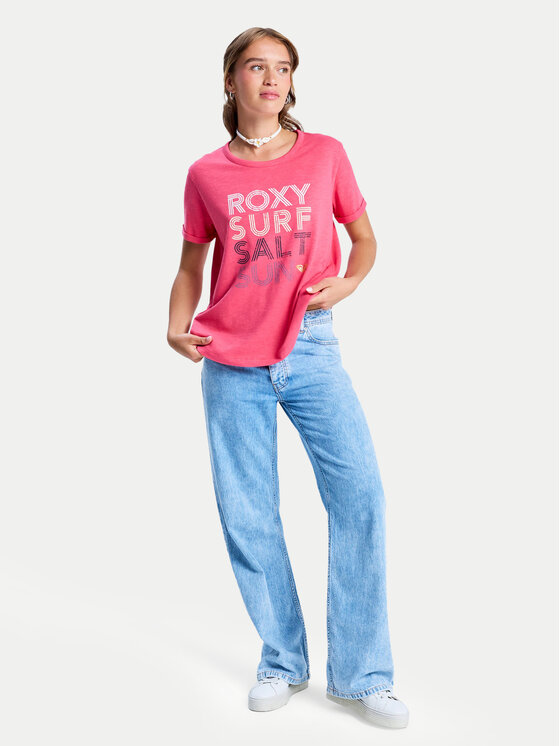 Roxy Roxy Тишърт ERJZT06024 Жълт Regular Fit