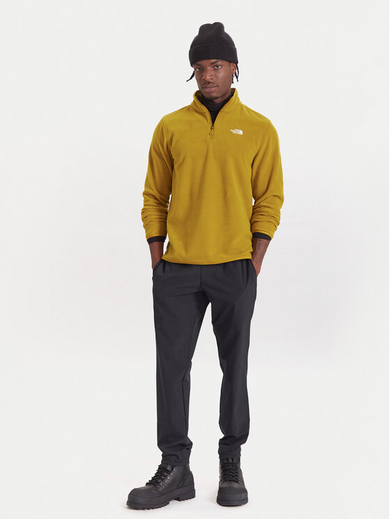 The North Face The North Face Fleecová mikina Glacier NF0A8D0Q Žlutá Regular Fit