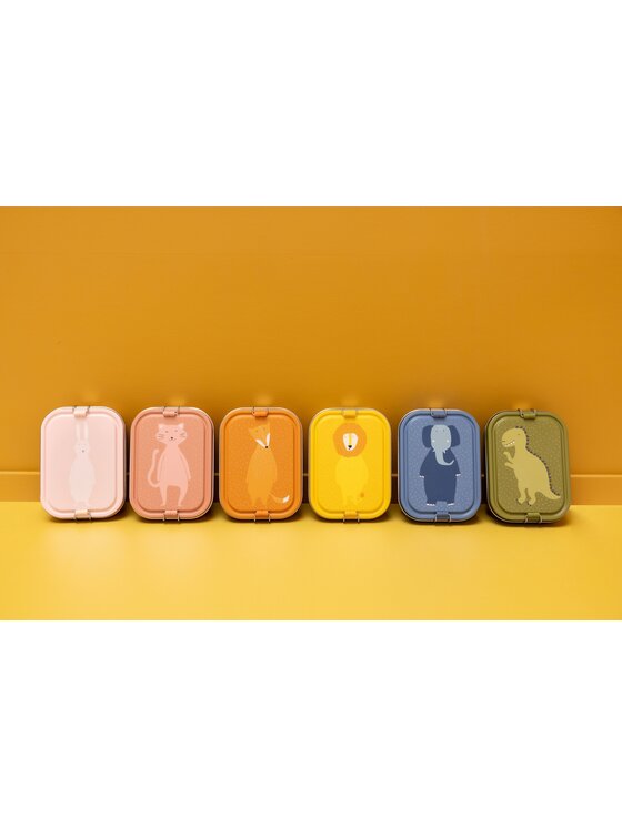 Trixie Baby Trixie Baby Lunchbox Duży stalowy lunch box - Kot Różowy