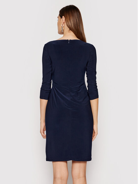 LAUREN RALPH LAUREN Lauren Ralph Lauren Cocktail obleka 250836339001 Mornarsko modra Regular Fit