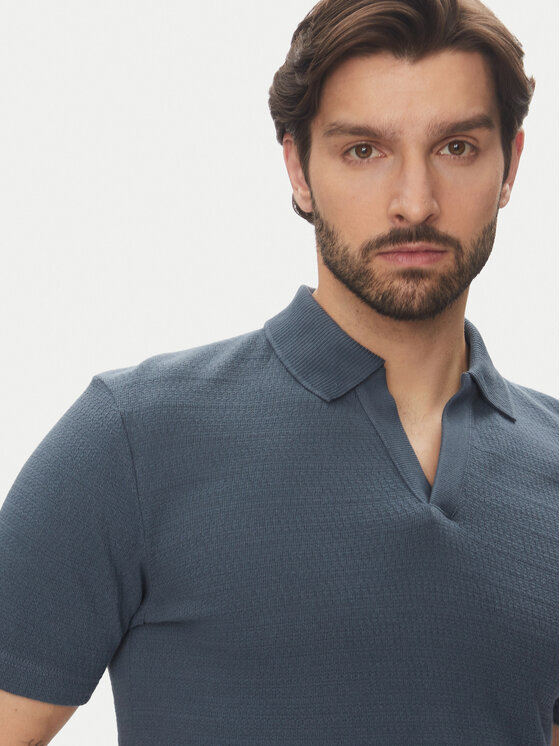 Marc O'Polo Marc O'Polo Polo 524 3021 53176 Niebieski Regular Fit
