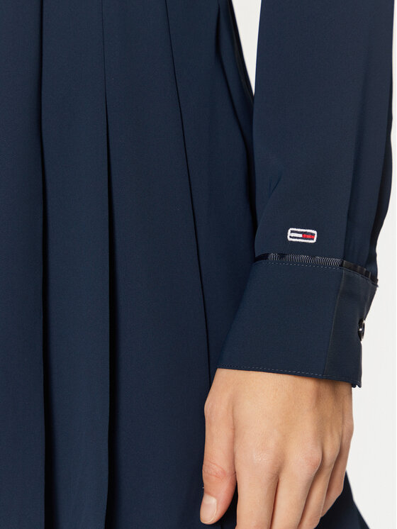 Tommy Jeans Tommy Jeans Marškinių tipo suknelė DW0DW19474 Tamsiai mėlyna Regular Fit