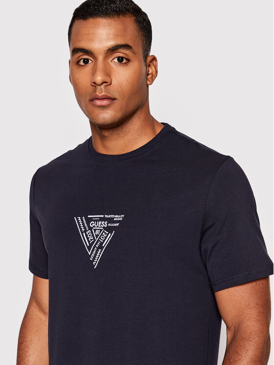 T-shirt Jimmy M2YI30 J1311 Blu scuro Slim Fit